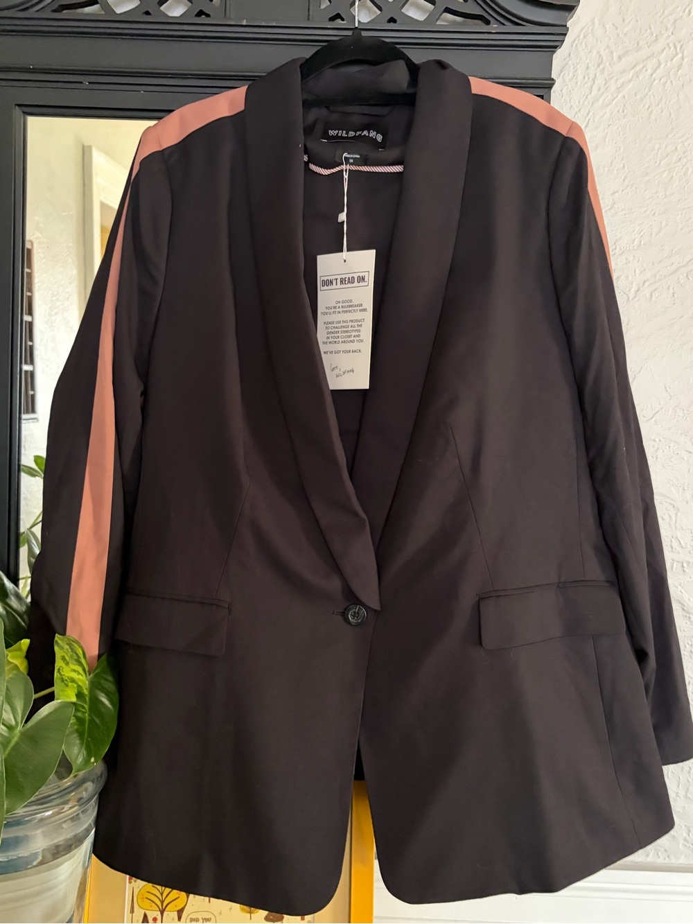 Wildfang Black Blazer and Pant Suit set.